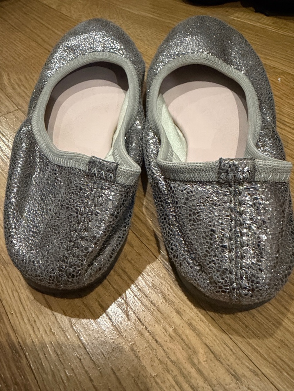 Silver Ballet Flats - Picture 2 of 4
